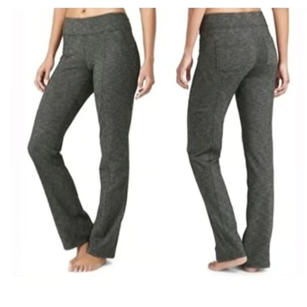 Athleta Metro Tech Bootcut Yoga Pants - Heathered Gray - Small - Style # 138452 - Picture 2 of 6